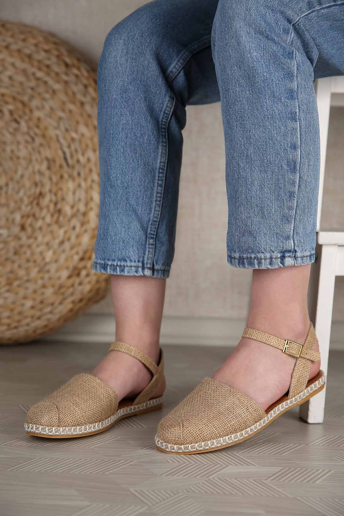 Kadın Espadril Sandalet HASIR