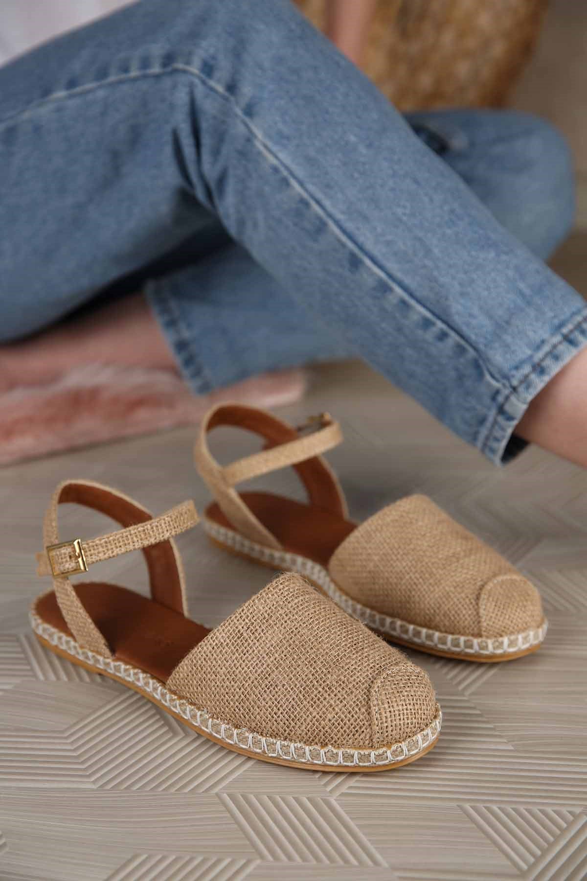 Kadın Espadril Sandalet HASIR