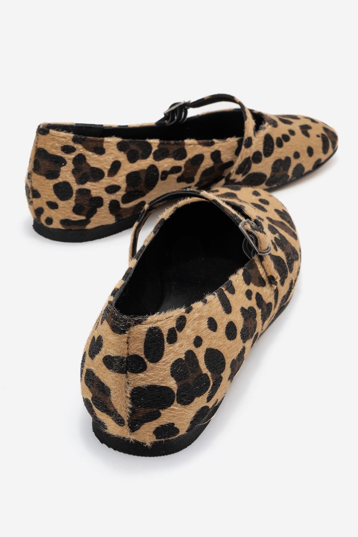 Kadın Kemerli Babet LEOPAR