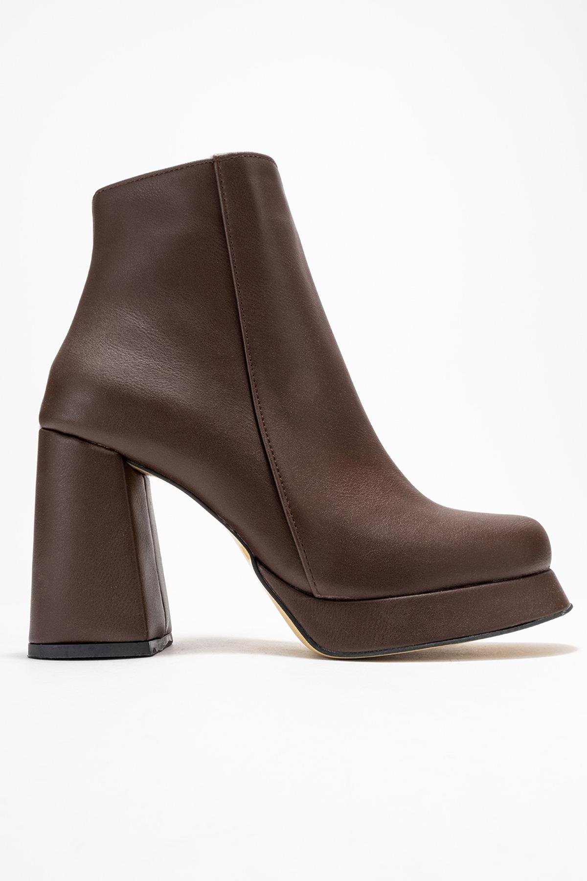 Kadın Platform Taban Bot KAHVE CİLT