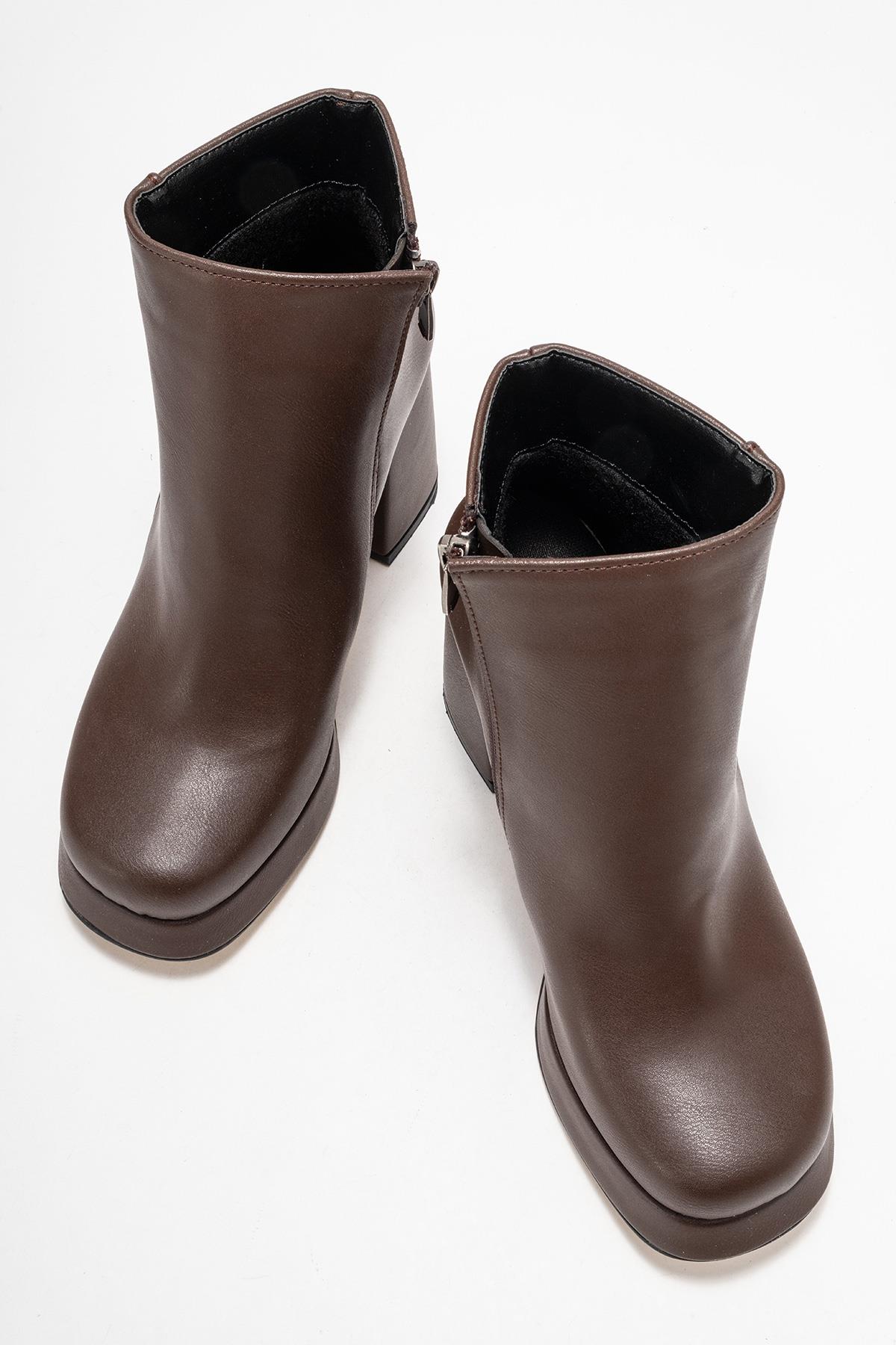 Kadın Platform Taban Bot KAHVE CİLT