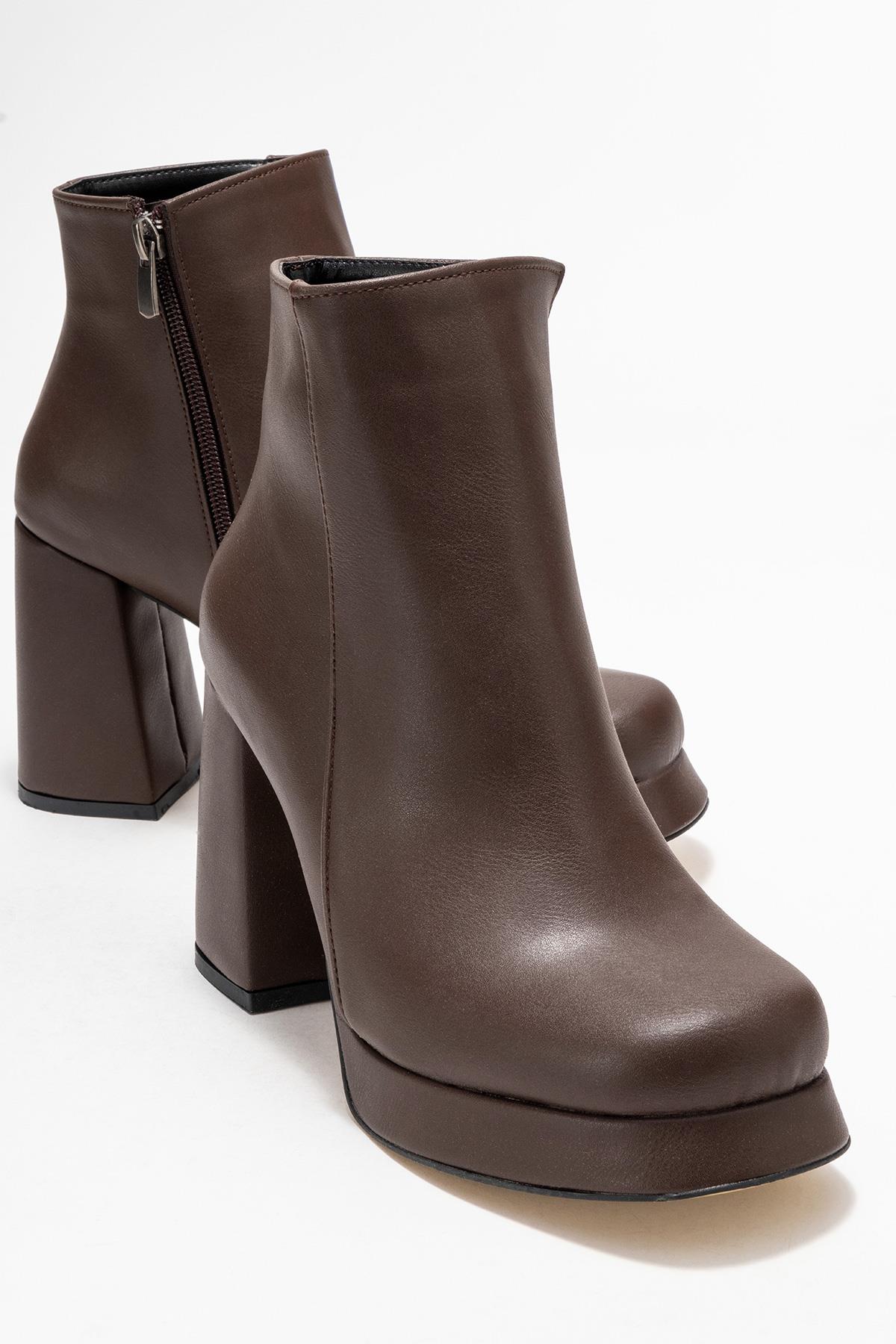 Kadın Platform Taban Bot KAHVE CİLT