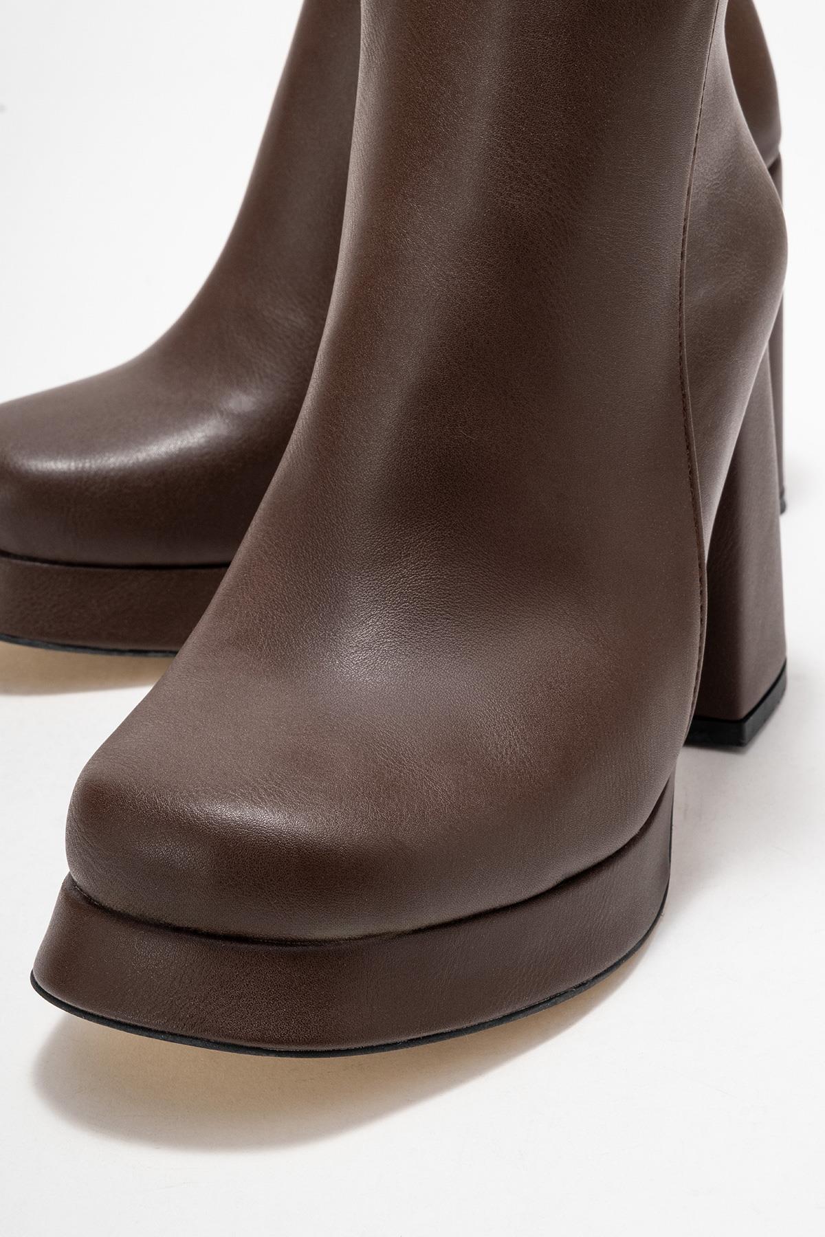 Kadın Platform Taban Bot KAHVE CİLT