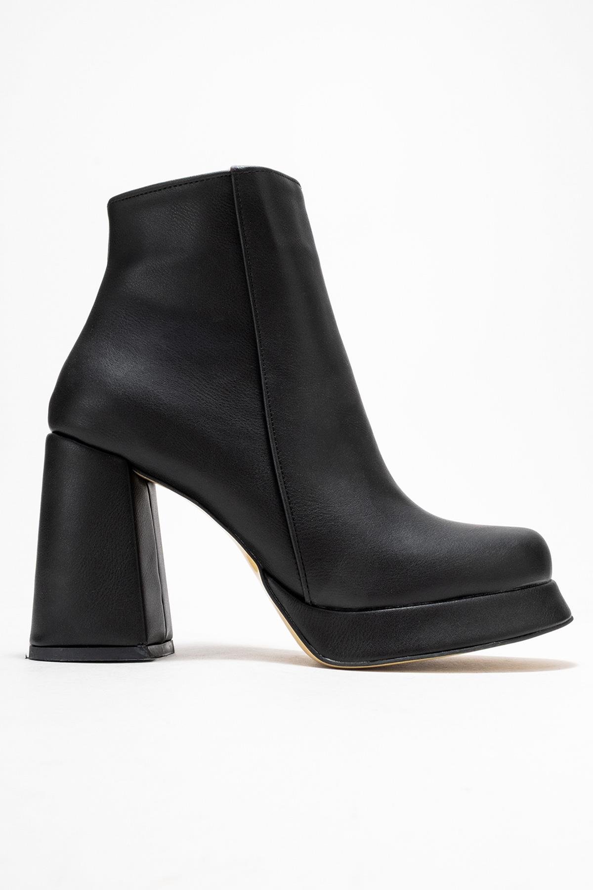 Kadın Platform Taban Bot SİYAH CİLT