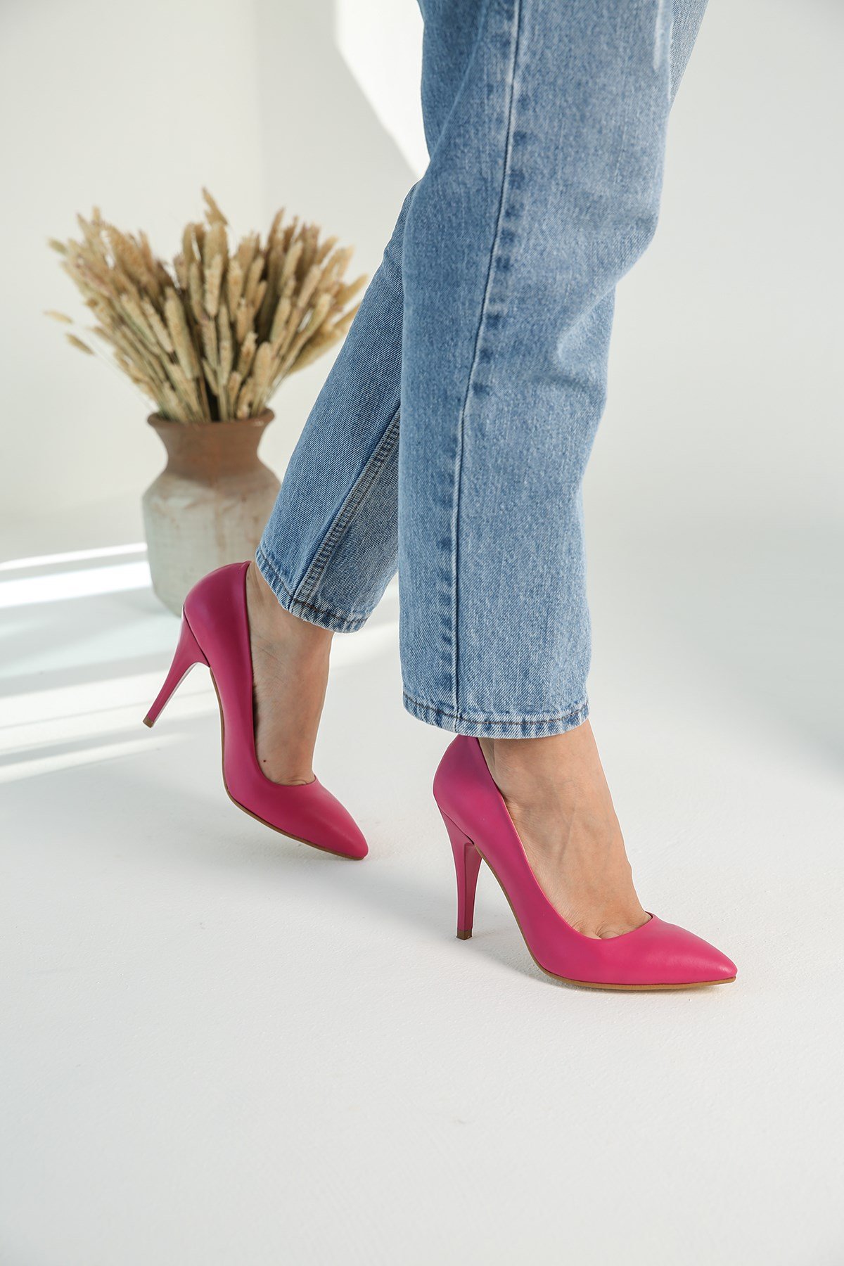 Kadın Sivri Burunlu Stiletto FUJE CİLT