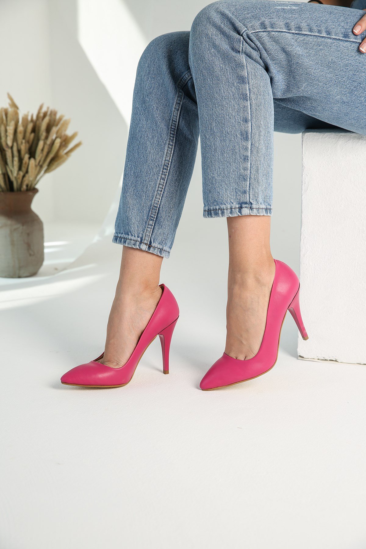 Kadın Sivri Burunlu Stiletto FUJE CİLT