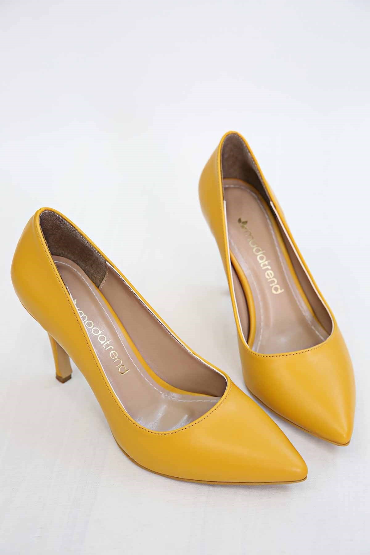 Kadın Sivri Burunlu Stiletto HARDAL CİLT