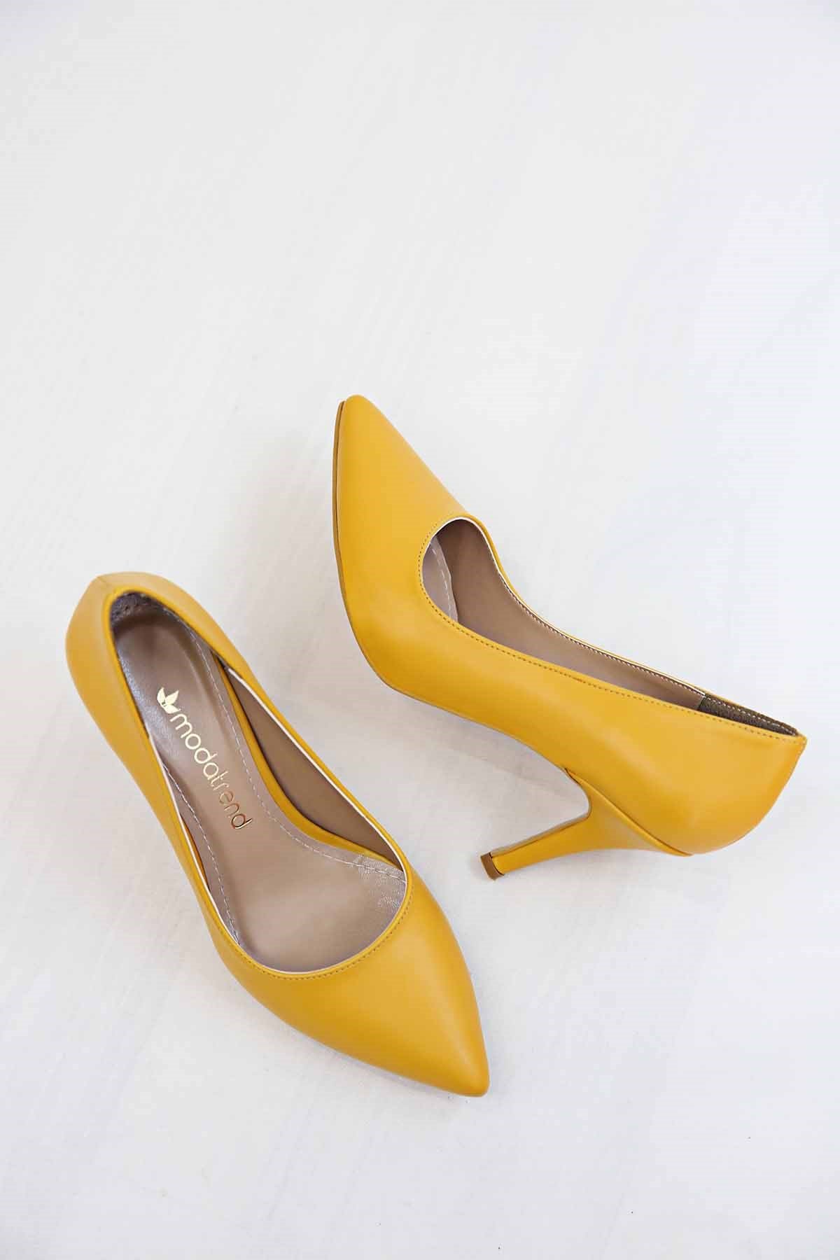Kadın Sivri Burunlu Stiletto HARDAL CİLT