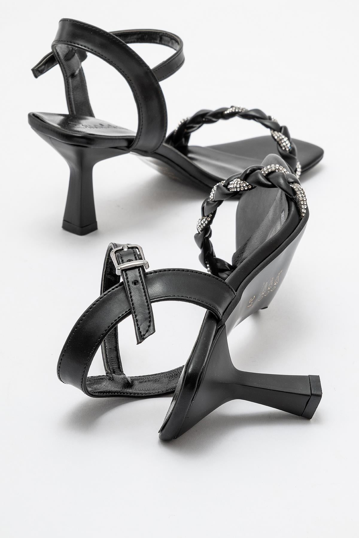 Kadın Sivri Burunlu Stiletto SİYAH CİLT