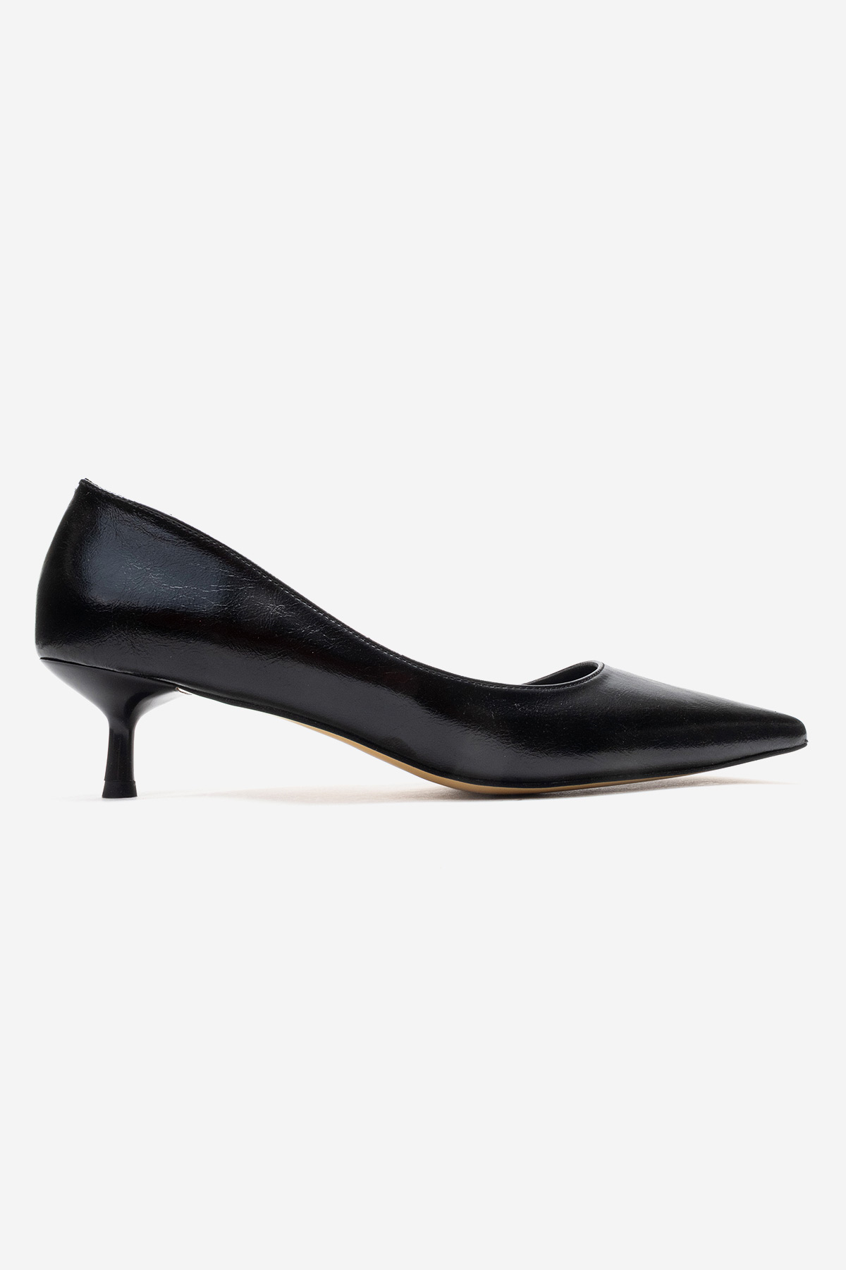 Kadın Sivri Burunlu Stiletto SİYAH KIRIŞIK