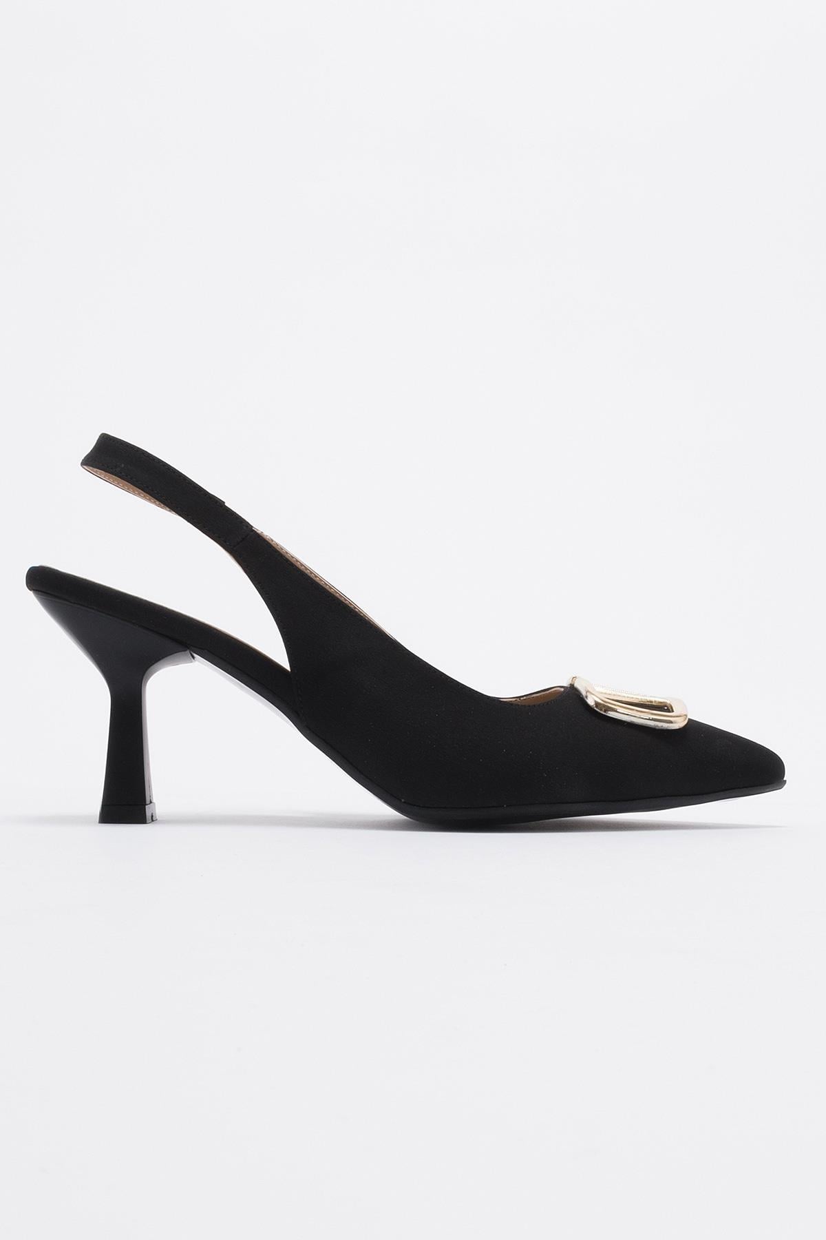 Kadın Sivri Burunlu Stiletto SİYAH ZRA