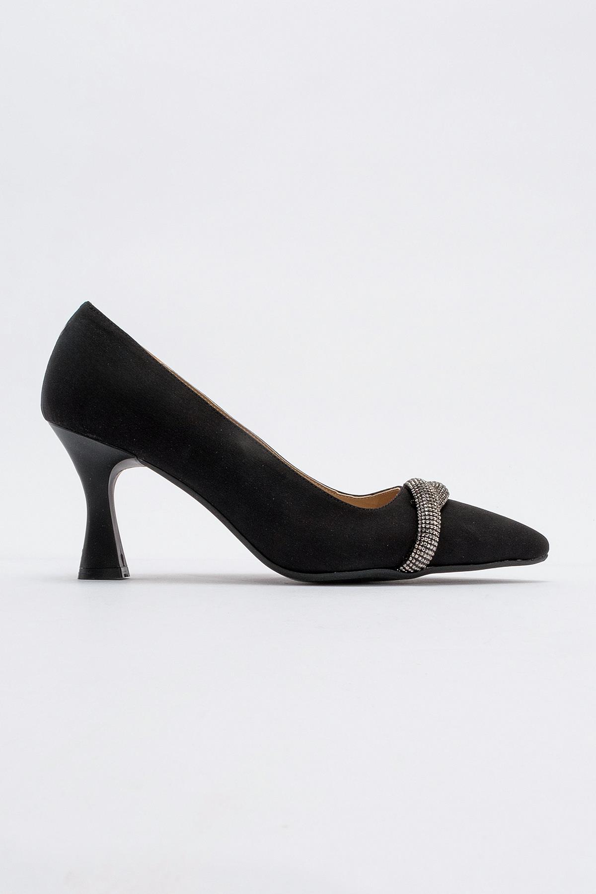Kadın Sivri Burunlu Stiletto SİYAH ZRA