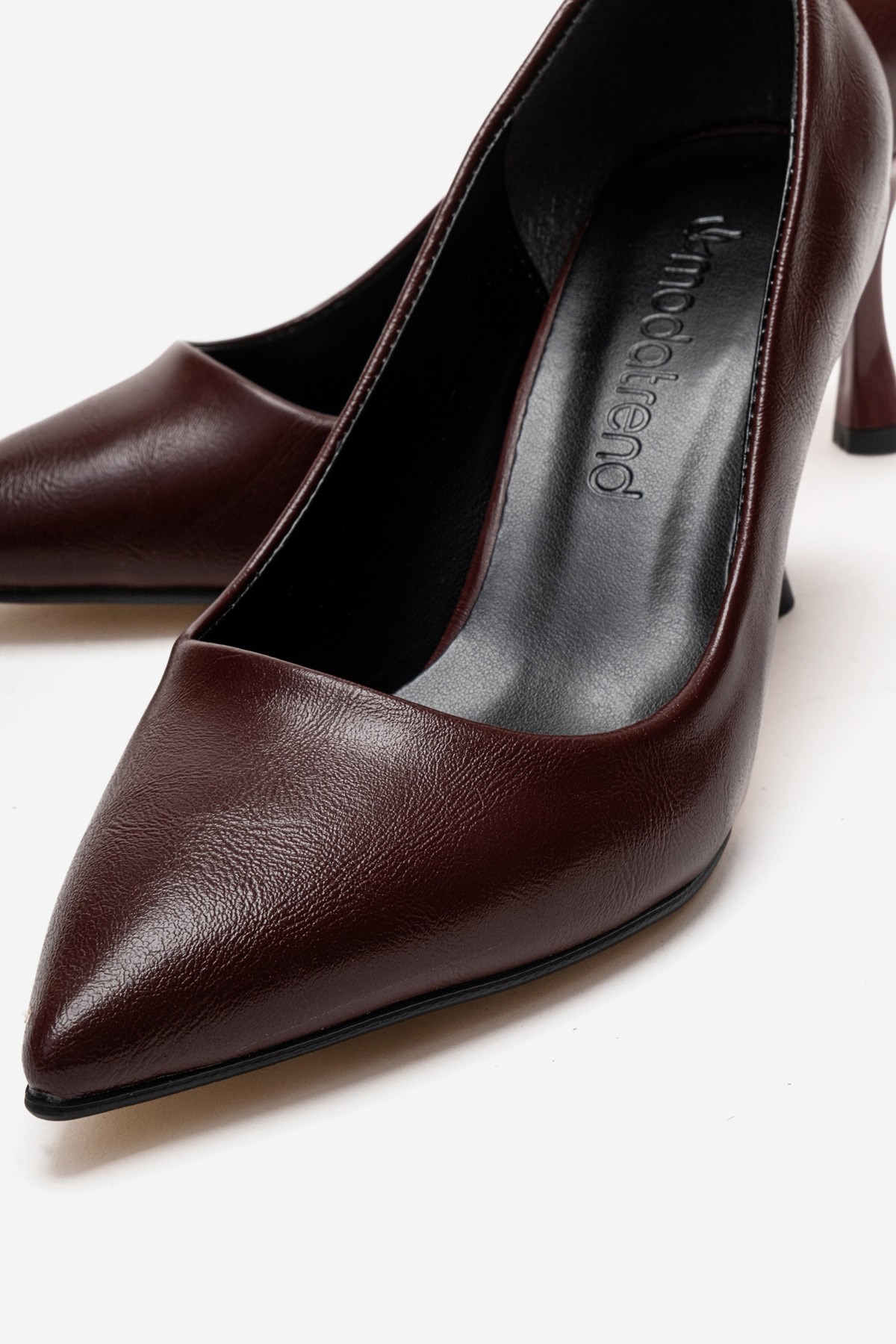 Kadın Stiletto Ayakkabı BORDO KIRIŞIK
