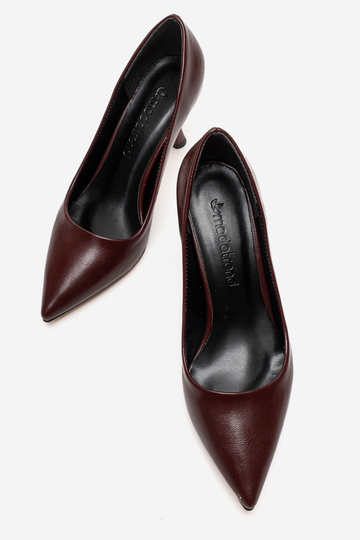 Kadın Stiletto Ayakkabı BORDO KIRIŞIK