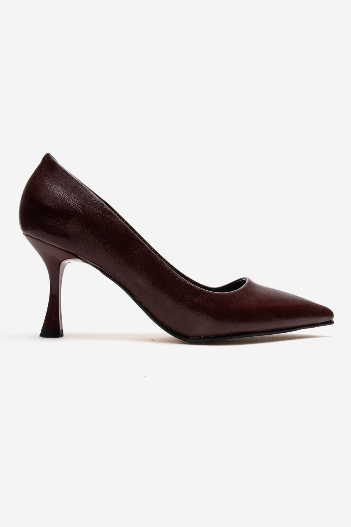Kadın Stiletto Ayakkabı BORDO KIRIŞIK