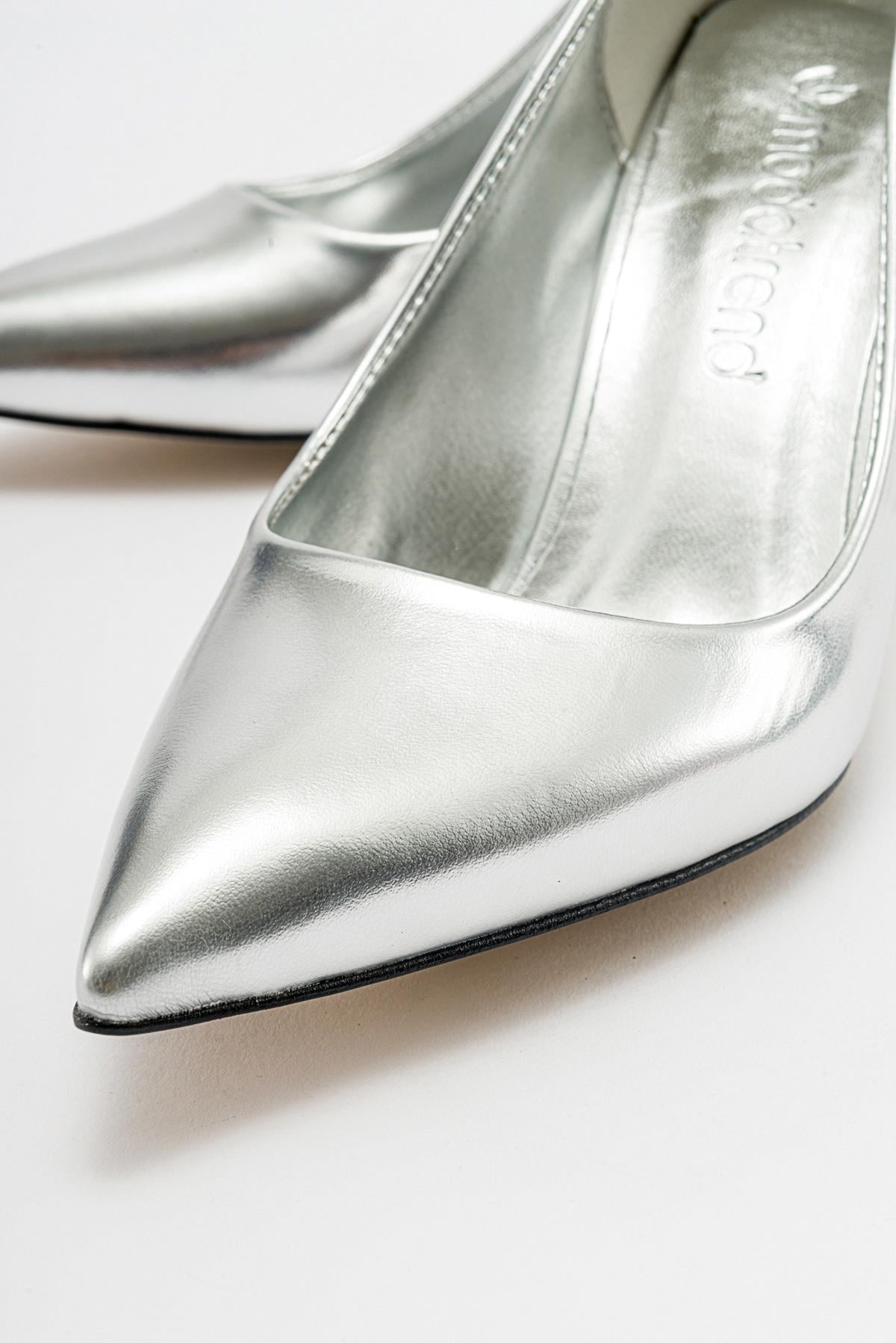 Kadın Stiletto Ayakkabı GÜMÜŞ ZRA
