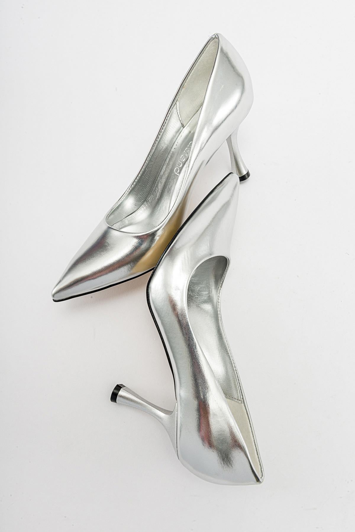 Kadın Stiletto Ayakkabı GÜMÜŞ ZRA