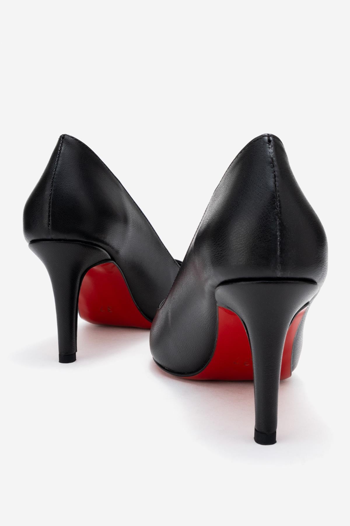Kadın Stiletto Ayakkabı SİYAH CİLT