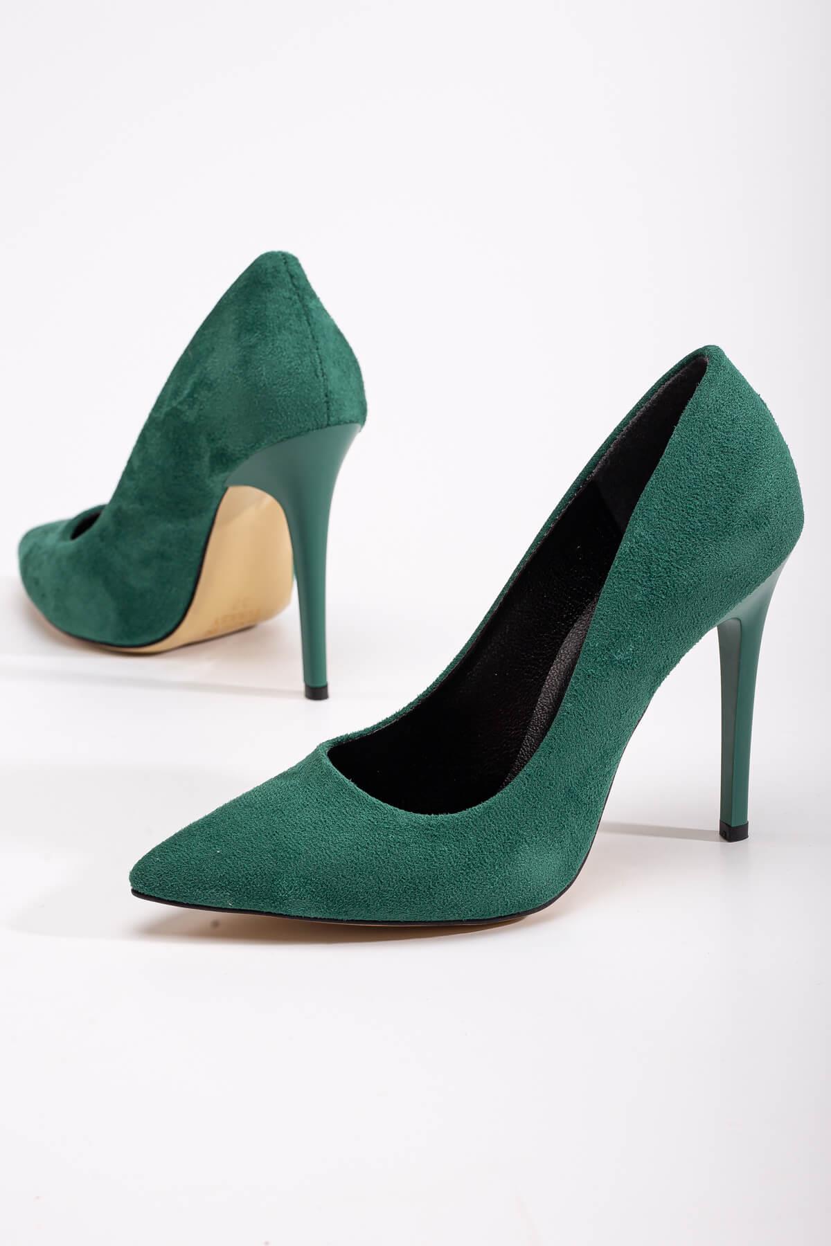 Kadın Stiletto ÇİMEN YEŞİLİ SÜET