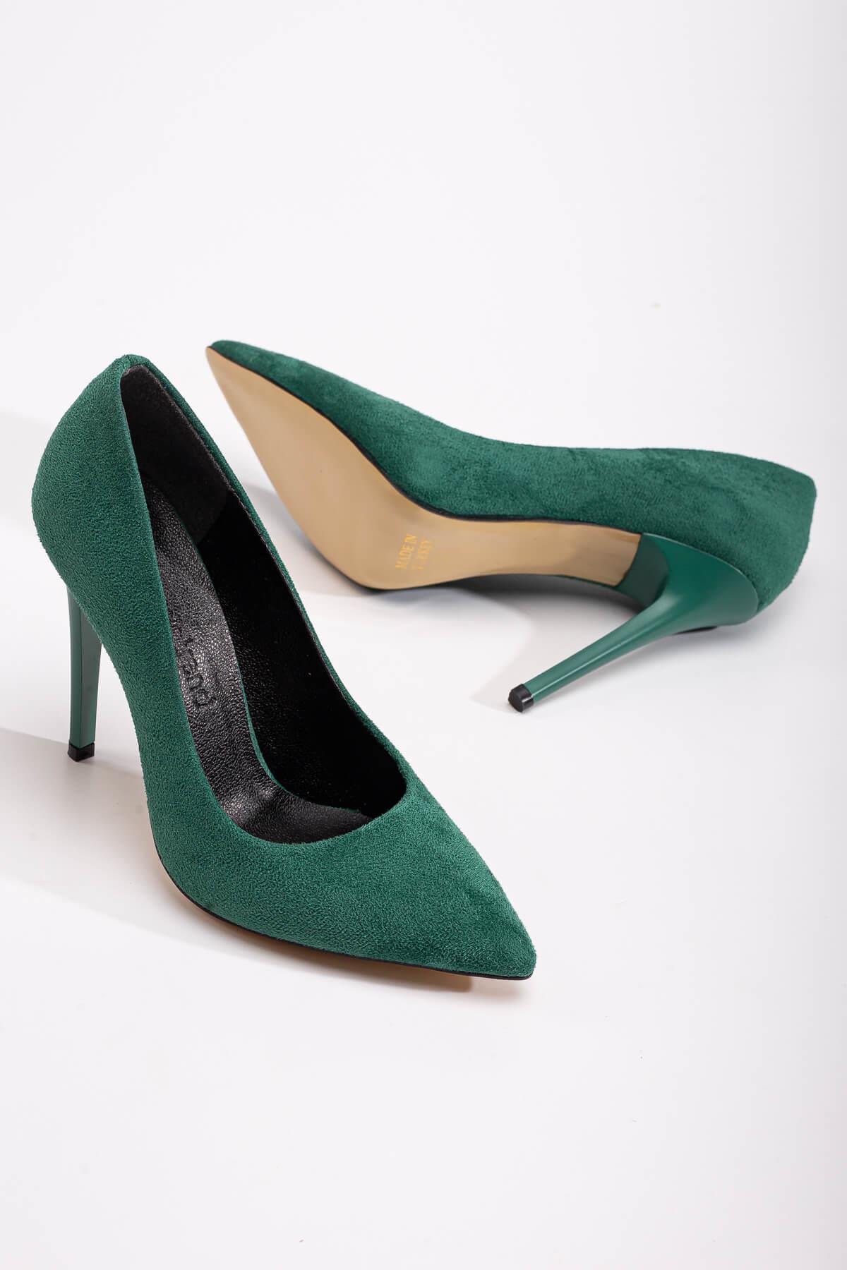 Kadın Stiletto ÇİMEN YEŞİLİ SÜET