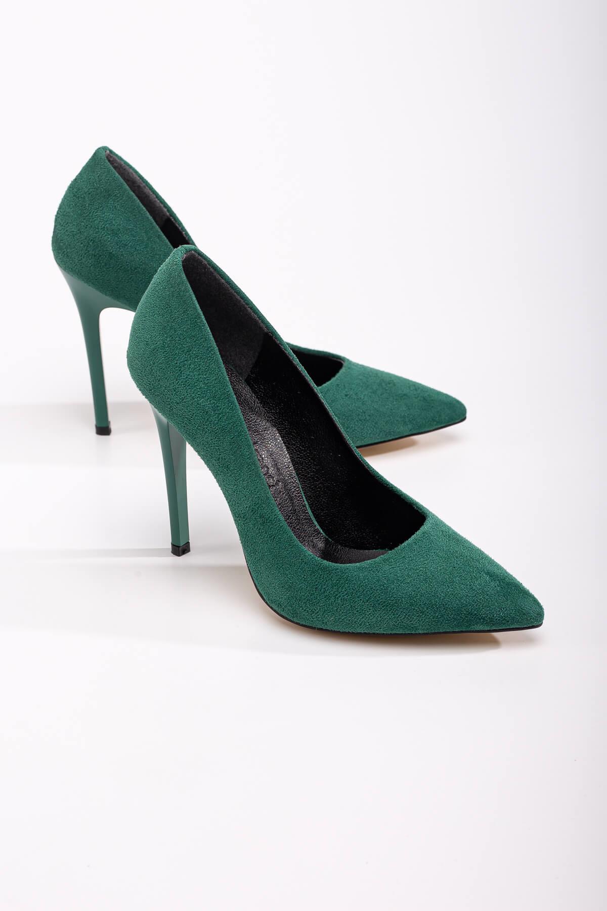 Kadın Stiletto ÇİMEN YEŞİLİ SÜET
