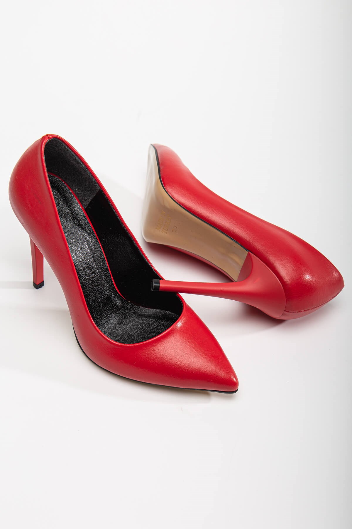 Kadın Stiletto KIRMIZI CİLT
