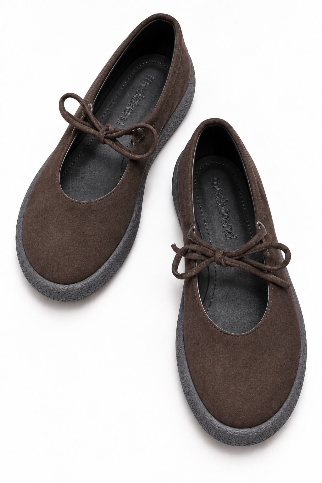 Kadın Tek Bağlı Sade Loafer KAHVE NUBUK