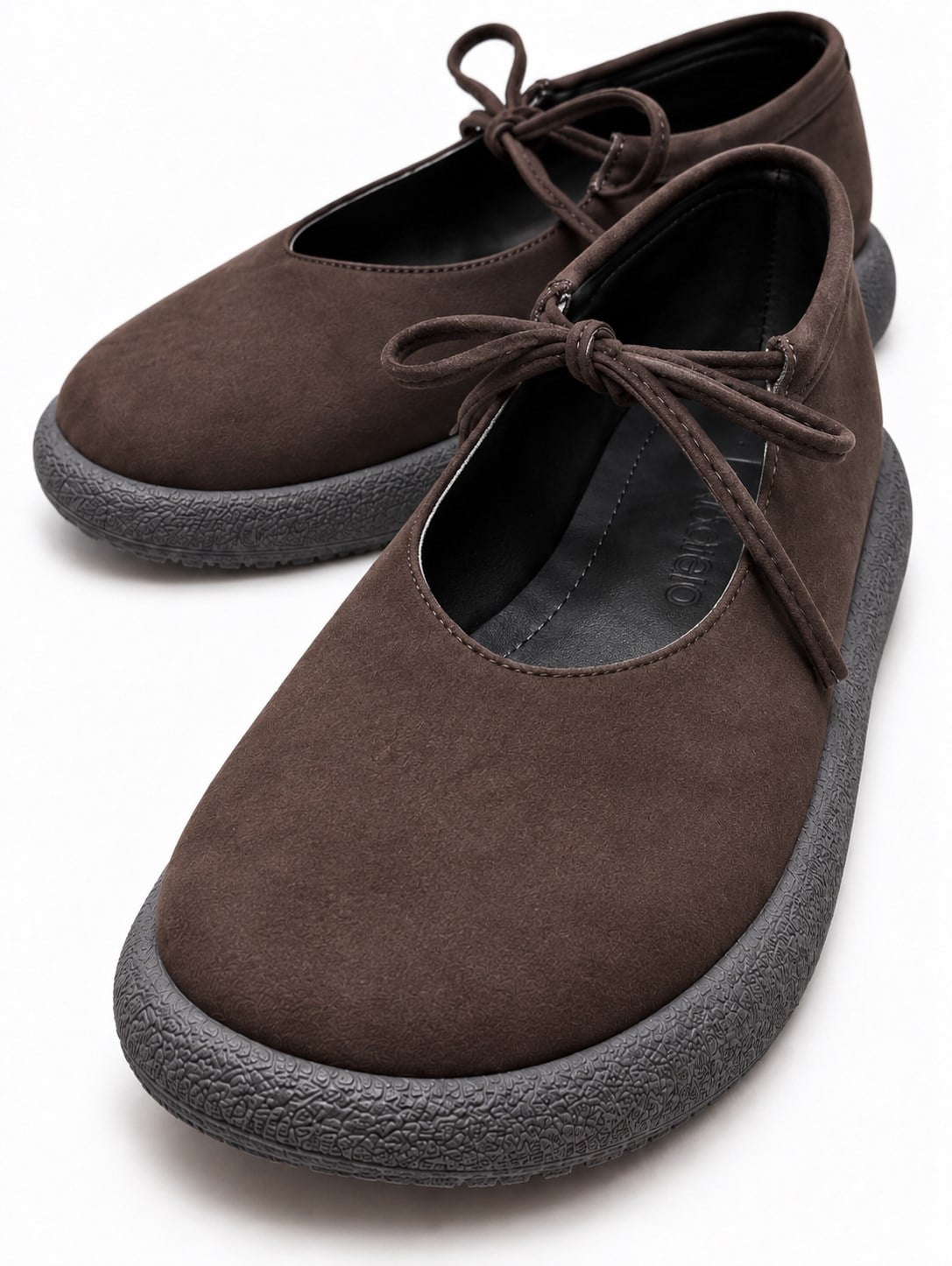 Kadın Tek Bağlı Sade Loafer KAHVE NUBUK