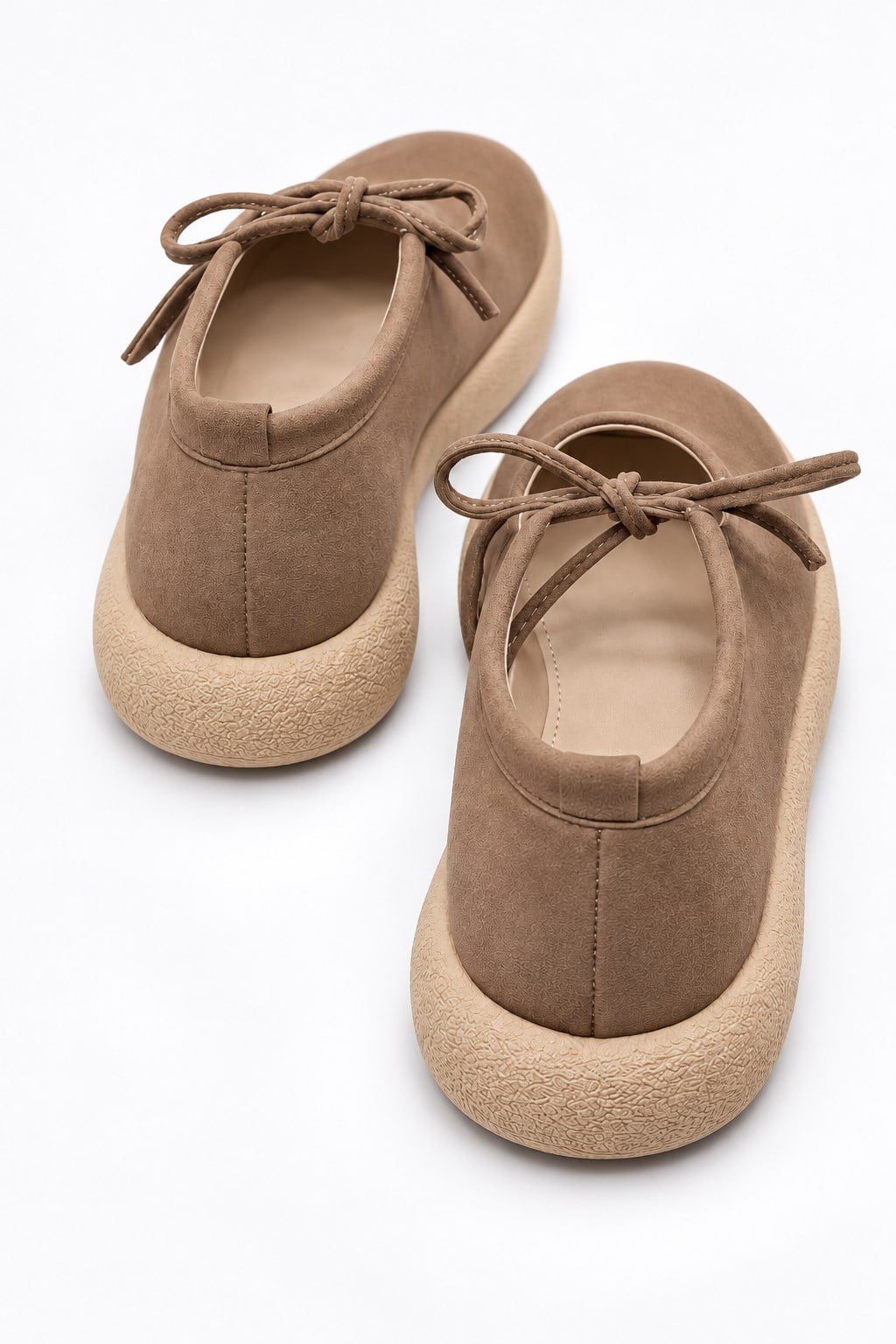 Kadın Tek Bağlı Sade Loafer TABA NUBUK