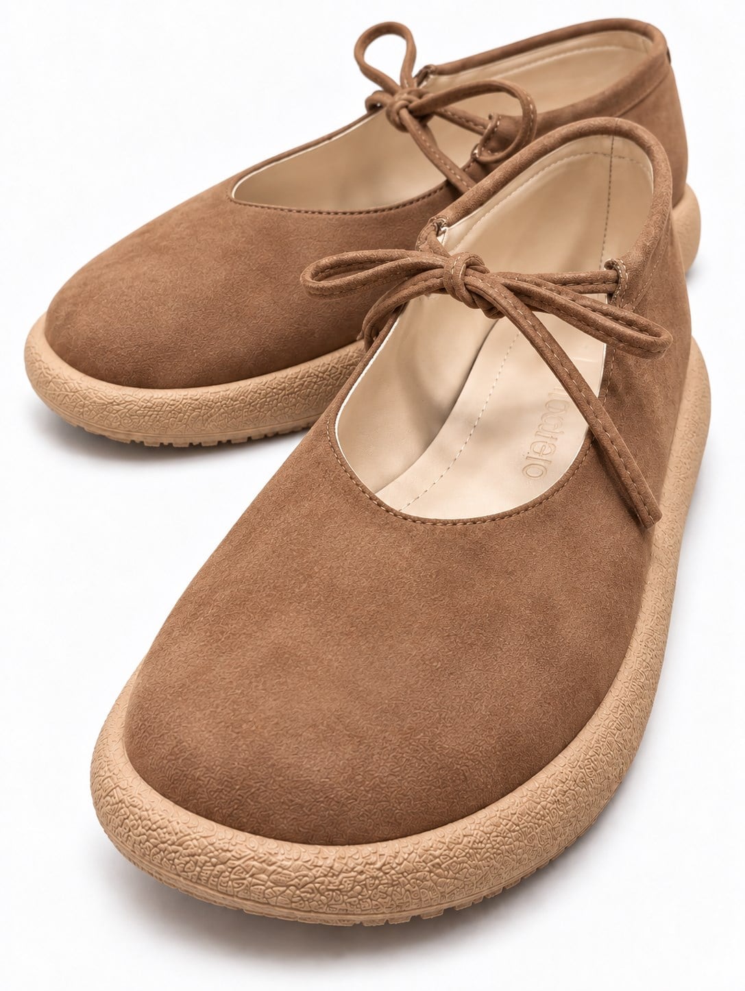 Kadın Tek Bağlı Sade Loafer TABA NUBUK