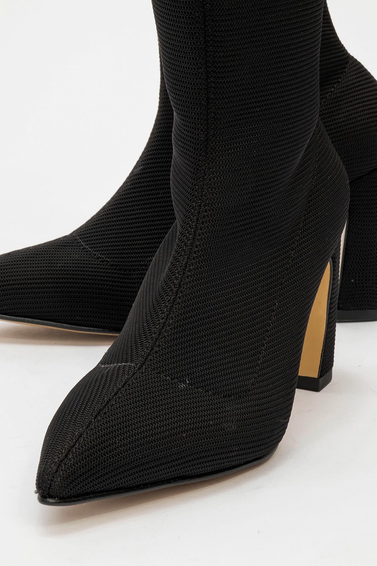 Kadın Topuklu Bot SİYAH