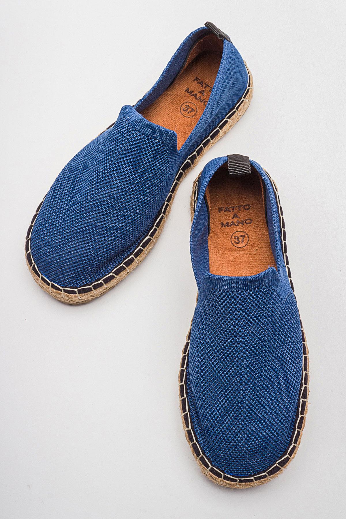 Kadın Zenne Espadril KOT MAVİ