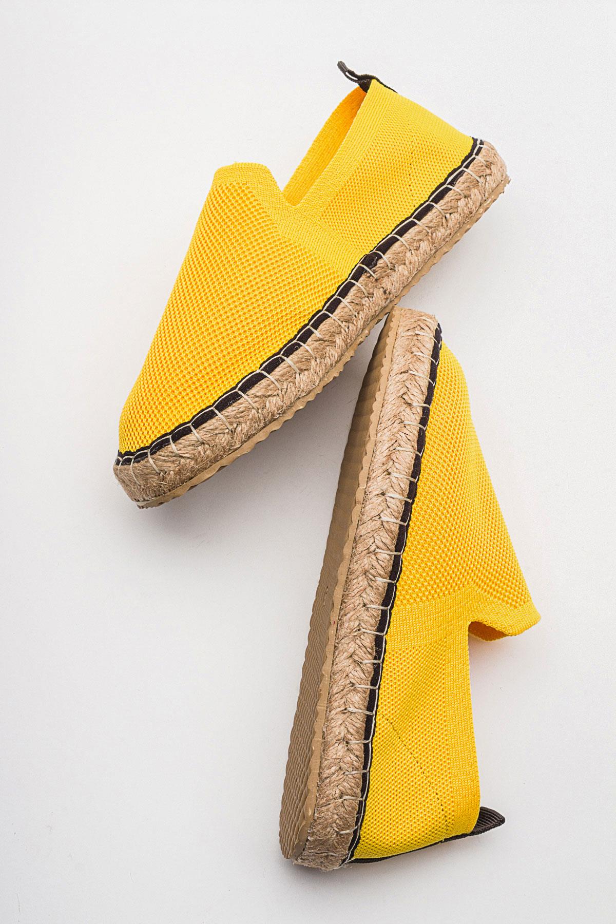 Kadın Zenne Espadril SARI