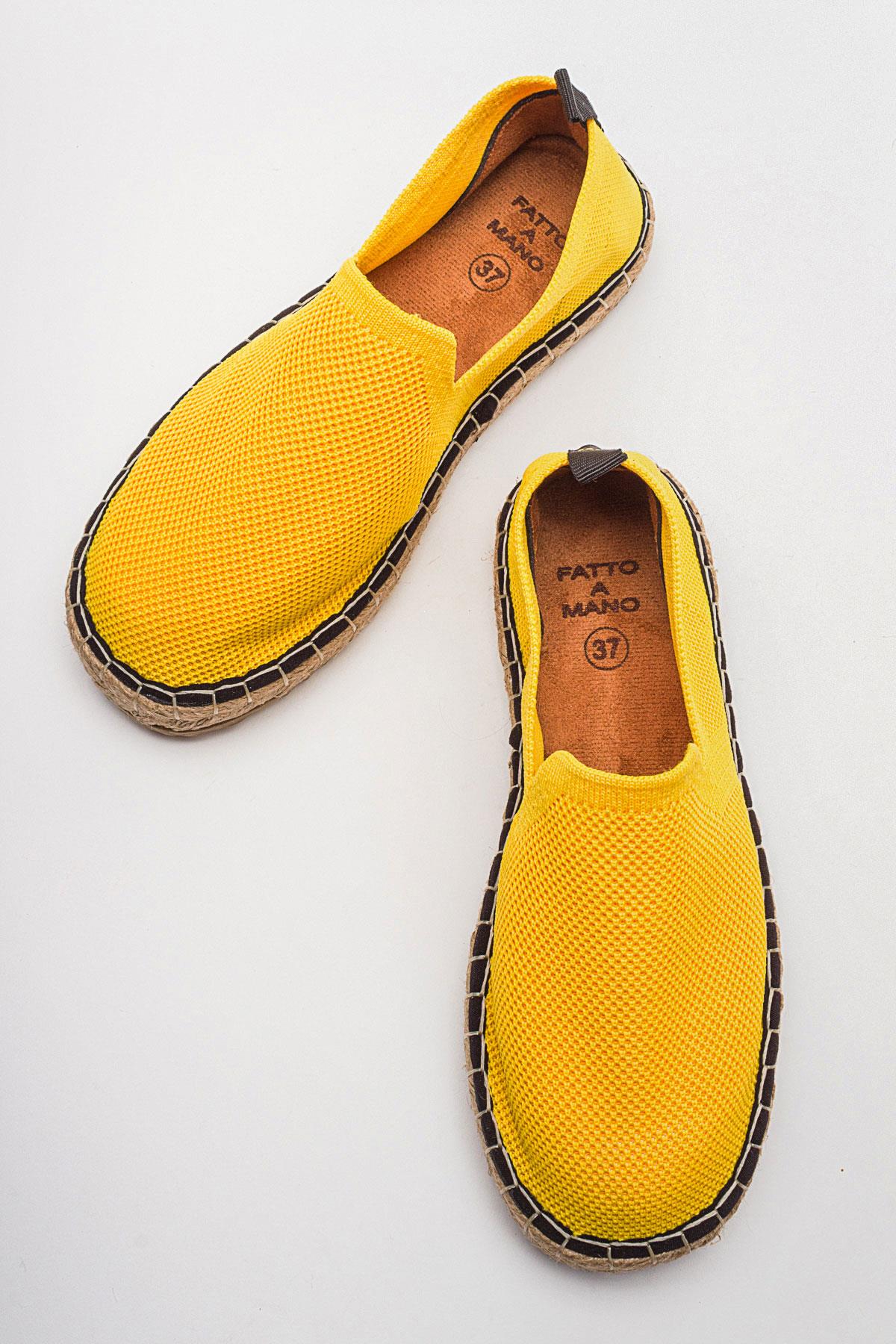 Kadın Zenne Espadril SARI
