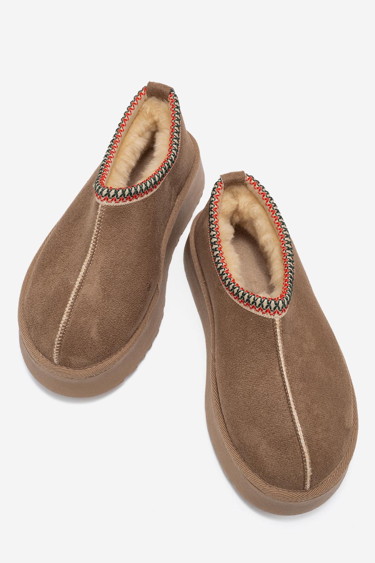 Yüksek Tabanlı Kısa Mini Bot KOYU VİZON