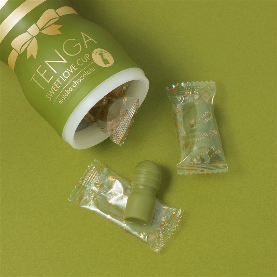 TENGA-Çikolata Sweet Love CUP Matcha (Chocolate)-EC-TVI-020M