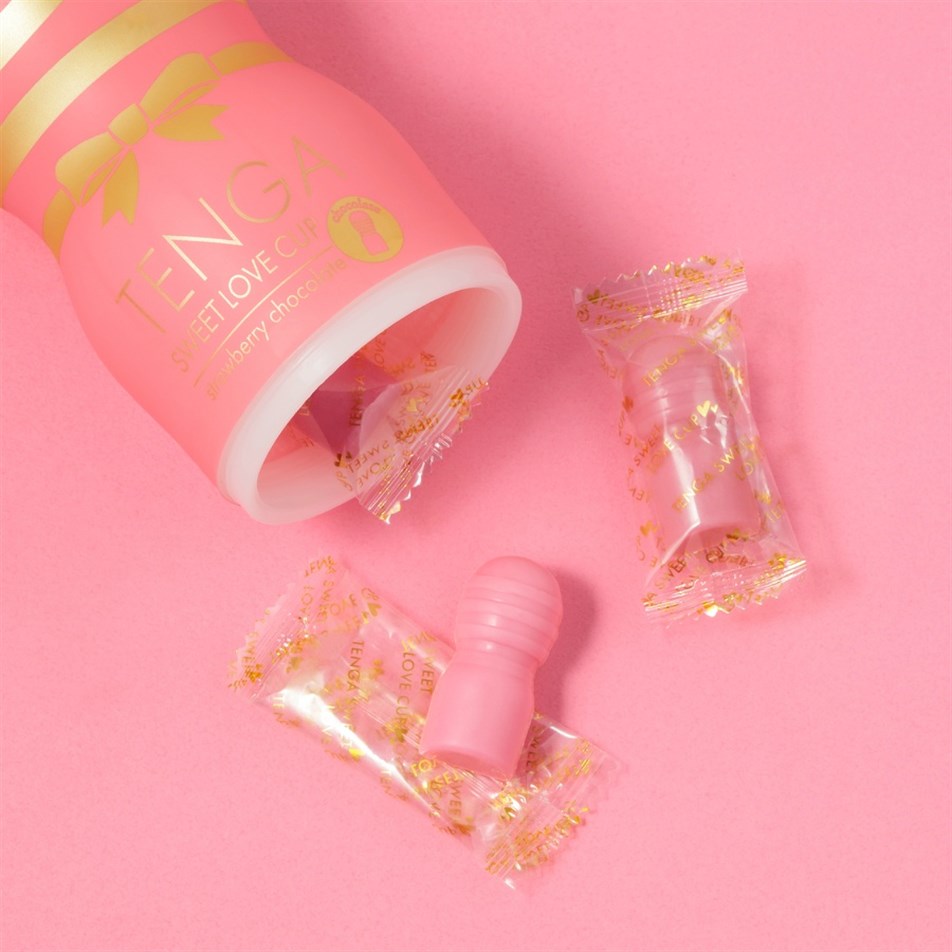 TENGA-Çikolata Sweet Love CUP Strawberry (Chocolate)-EC-TVI-020S