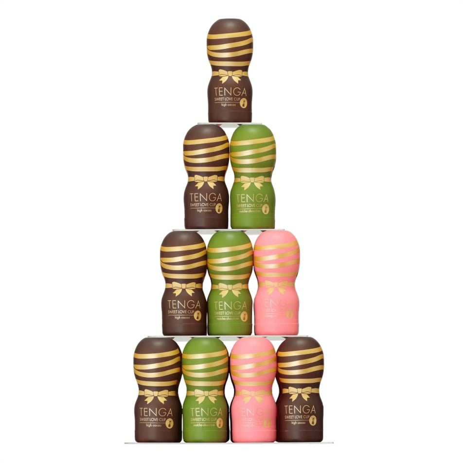 TENGA-Çikolata Sweet Love CUP Tower (Chocolate)-EC-AMS-039