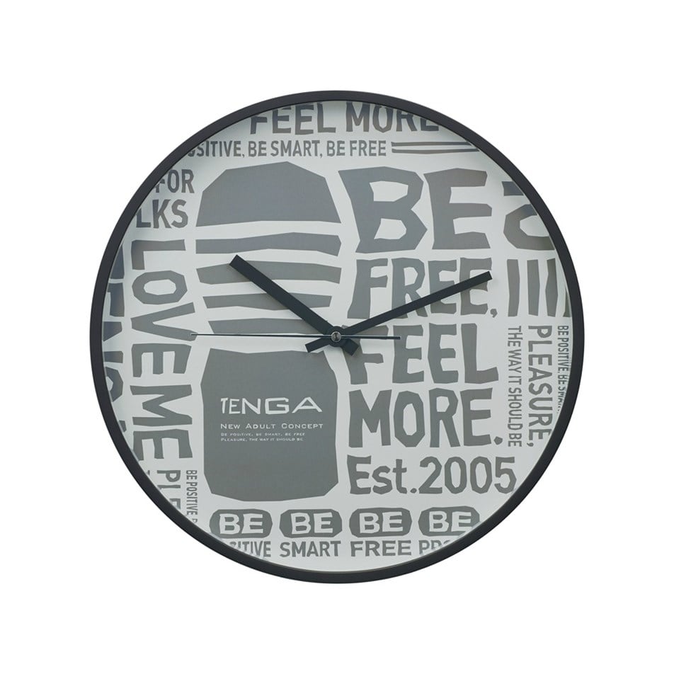 TENGA-Duvar Saati TENGA Typography (Clock)-EC-TSG-003