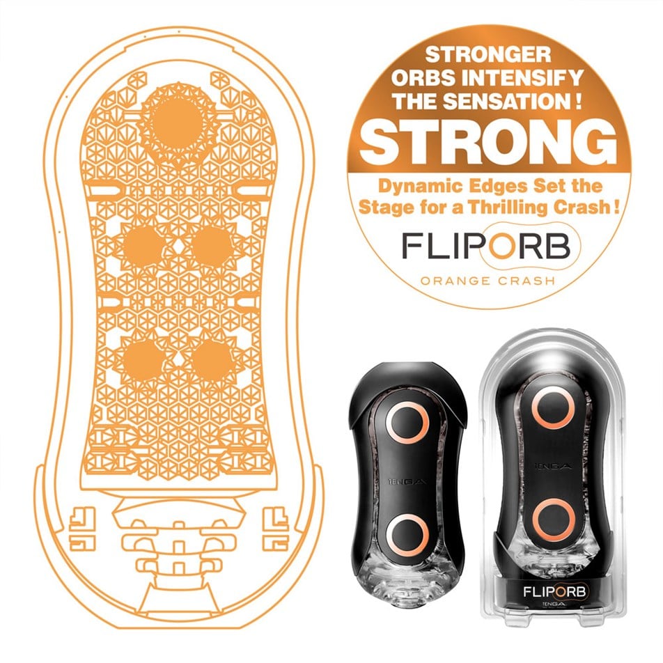 TENGA-FLIP ORB STRONG Orange Crush-TFO-002H
