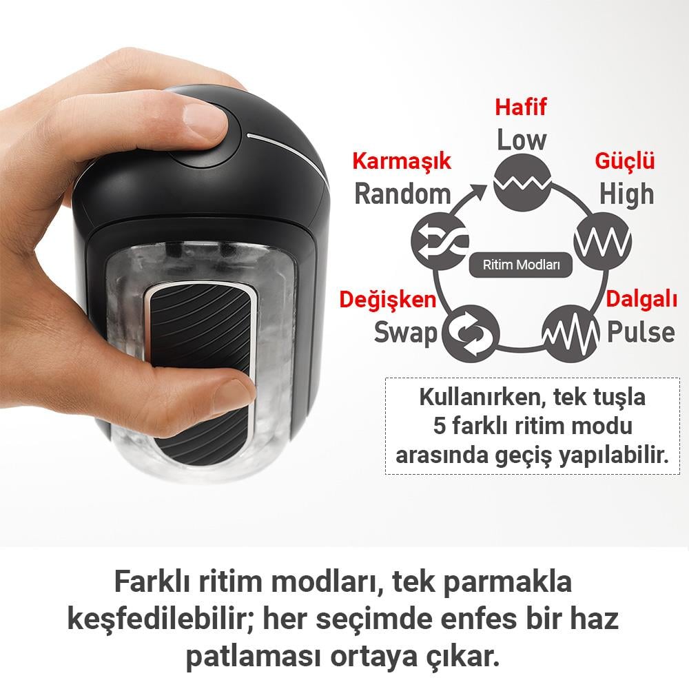 TENGA-FLIP ZERO GRAVITY ELECTRONIC Black-TFZ-105