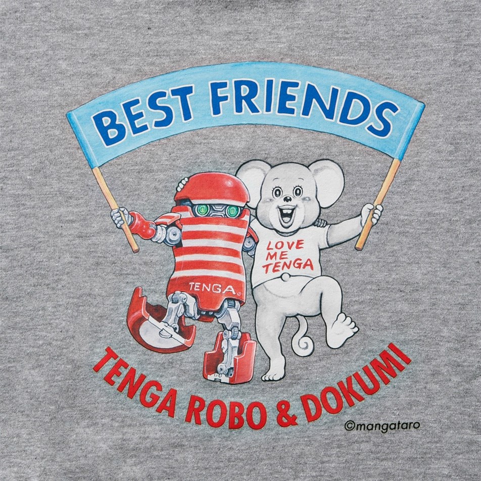 TENGA-Hoodie Best Friends Robo TENGA x Dokumi-EC-SWE-004
