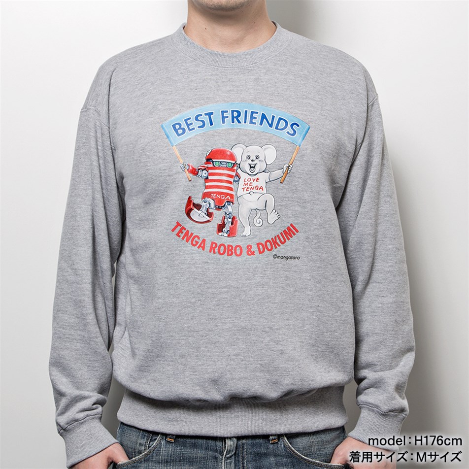 TENGA-Hoodie Best Friends Robo TENGA x Dokumi-EC-SWE-004