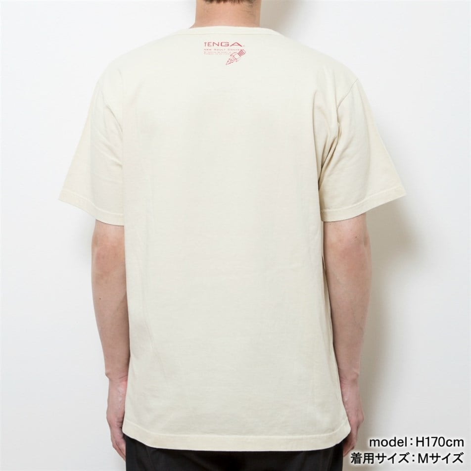 TENGA-T-Shirt Be Positive Açık Bej-EC-TS-024