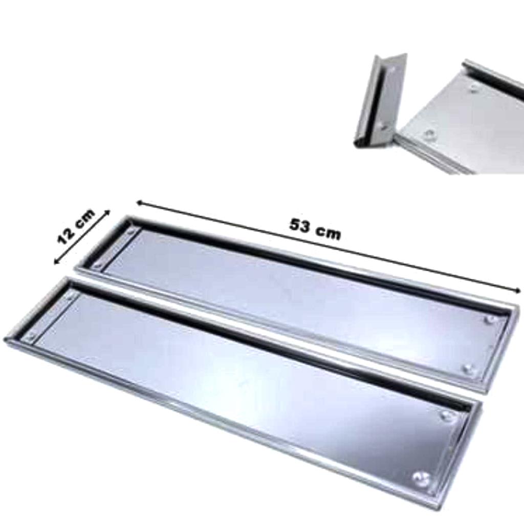 Hko Paslanmaz Dikdörtgen Krom PlakalıkHKO7TP15005003