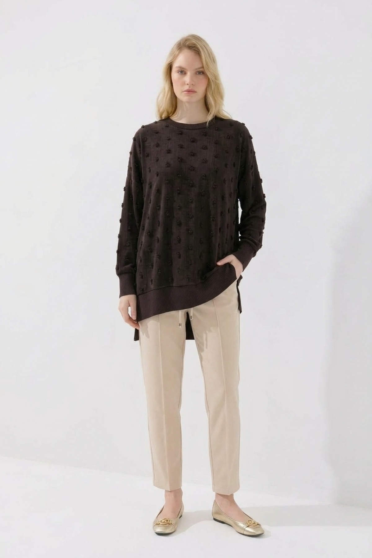 Nuss 3043 TUNİK Kahve Tunik NUSS 