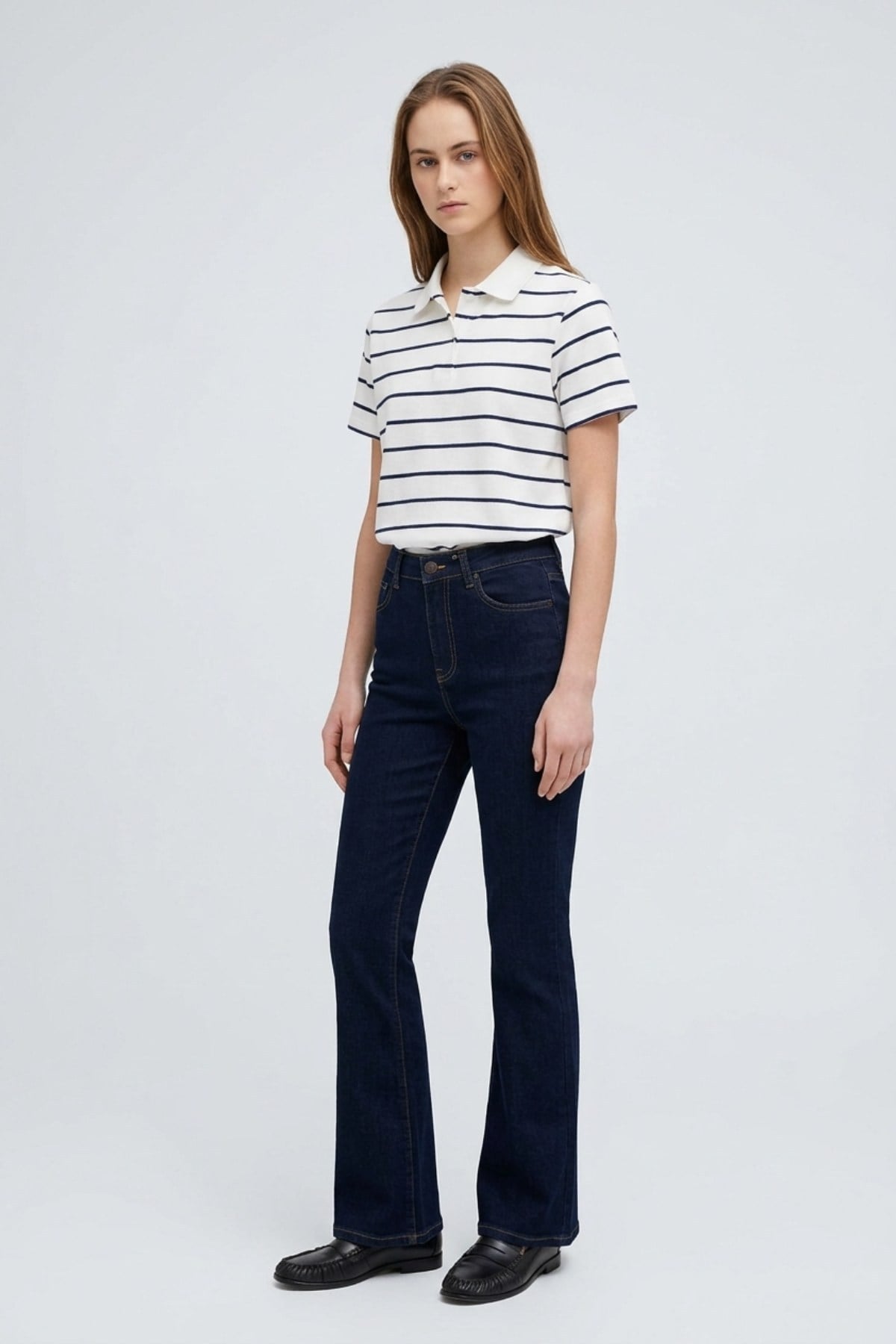 Premium İspanyol Paça Pantolon 967 Slaplı Lacivert Pantolon XLove Jeans 