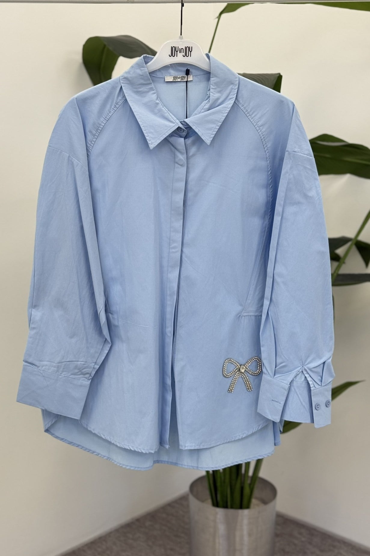 Fiyonk Aksesuarlı Tunik 265195 - Mavi Tunik NEFİSE 