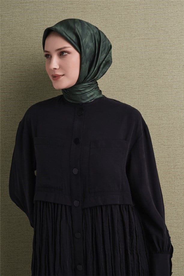 Armine Dj Saf Twill İpek Eşarp 9630D (T) - Zümrüt Eşarp ARMİNE 