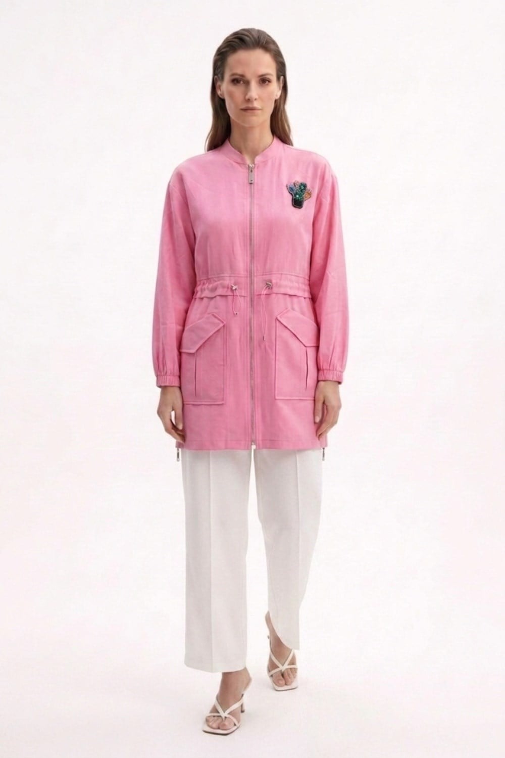 Boncuk Aksesuarlı Kap 1582-1 - Pembe Kap STELLA STORE 
